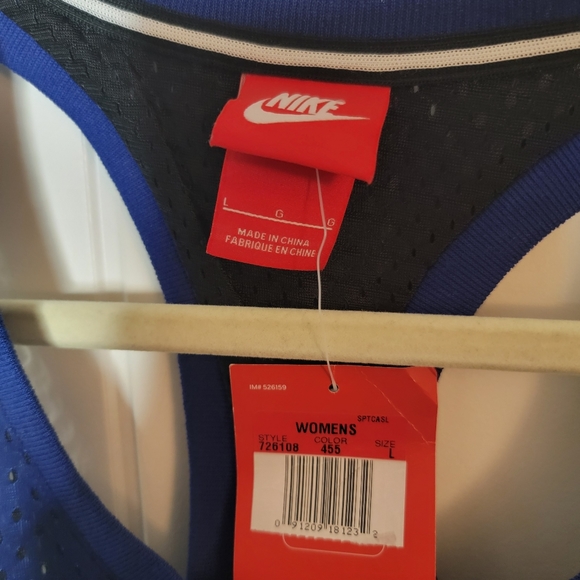 Nike Jersey Razorback Tank Top, Women's Large, Blue NWT - Picture 2 of 3